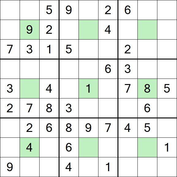 Center Dot Sudoku - Medio