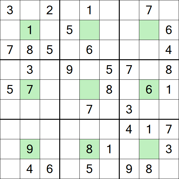 Center Dot Sudoku - Mittel