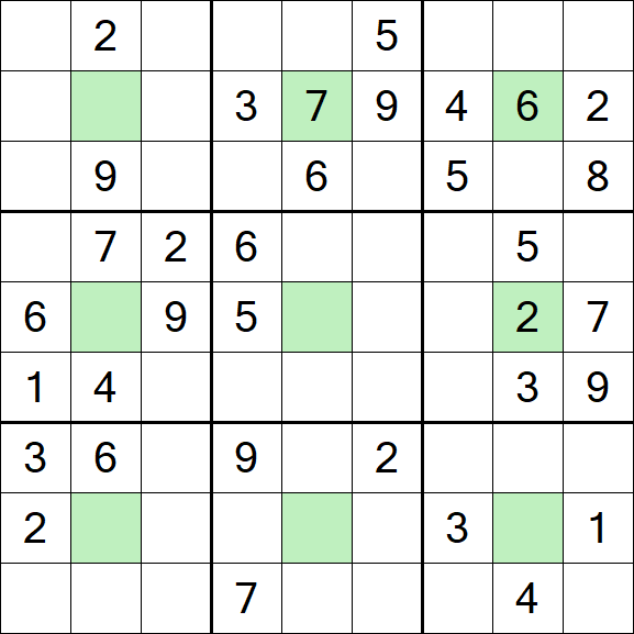 Center Dot Sudoku - Medio