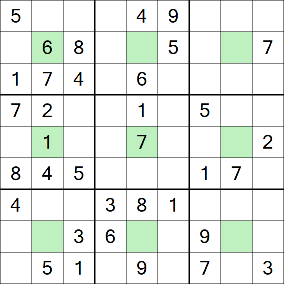 Center Dot Sudoku - Mittel