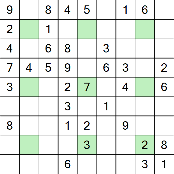 Center Dot Sudoku - Medio