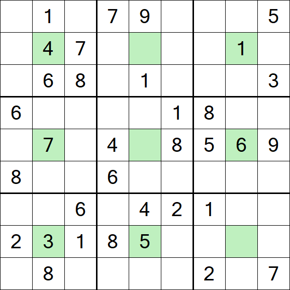 Center Dot Sudoku - Mittel