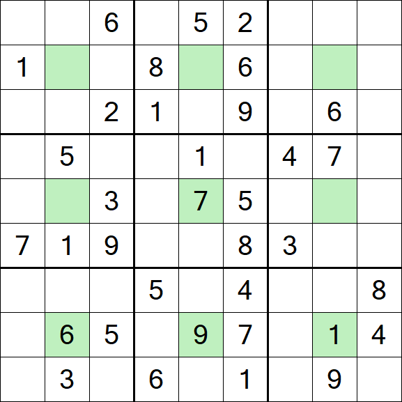 Center Dot Sudoku - Mittel