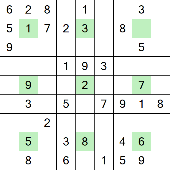 Center Dot Sudoku - Mittel