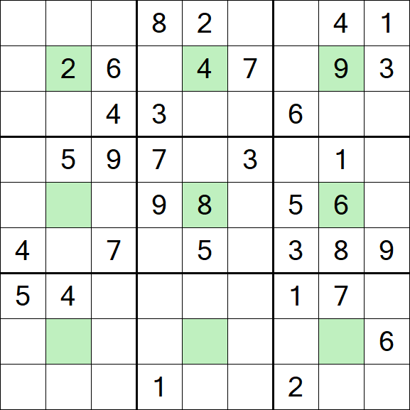 Center Dot Sudoku - Mittel