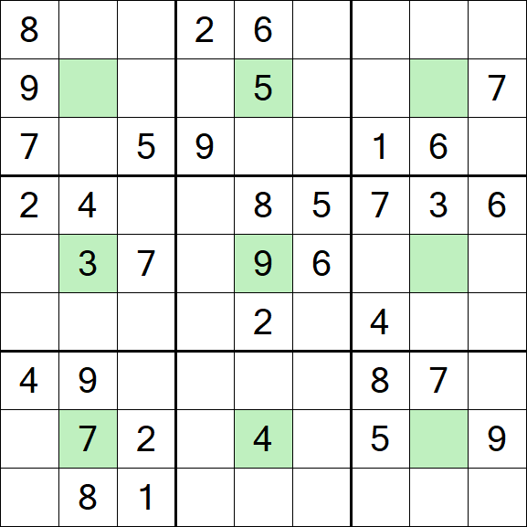 Center Dot Sudoku - Mittel