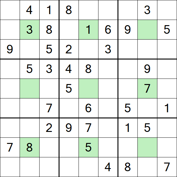 Center Dot Sudoku - Mittel