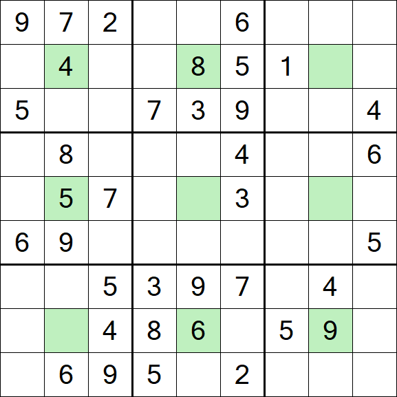 Center Dot Sudoku - Mittel