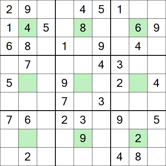 Center Dot Sudoku - Mittel