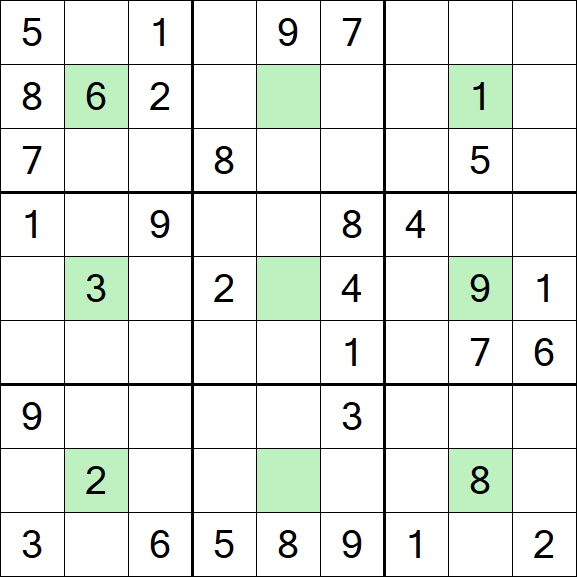Center Dot Sudoku - Mittel