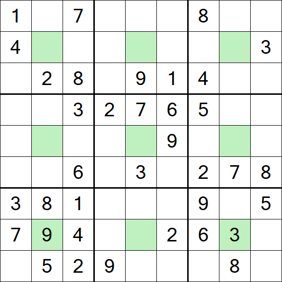 Center Dot Sudoku - Mittel