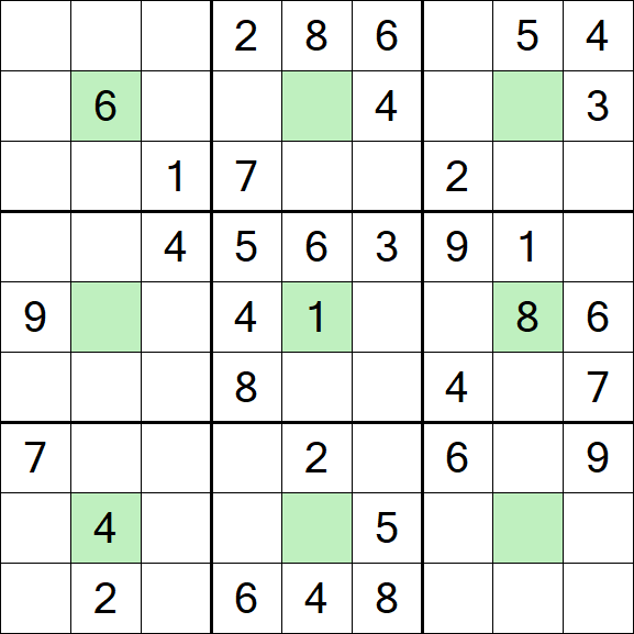 Center Dot Sudoku - Medio