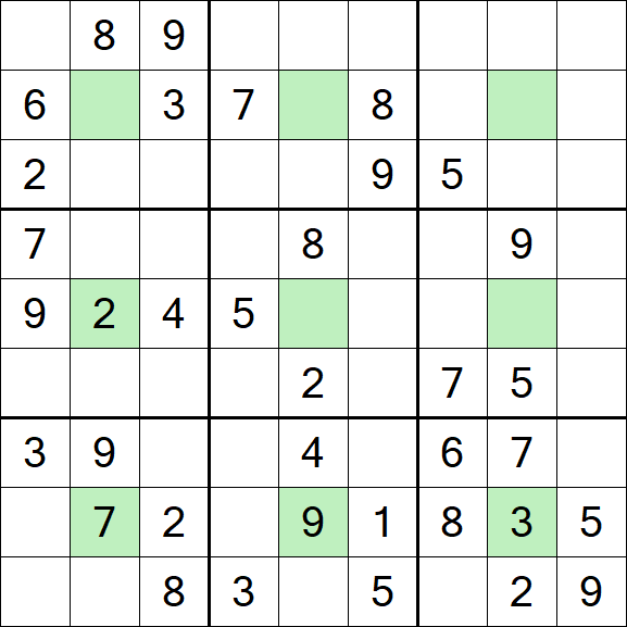 Center Dot Sudoku - Mittel