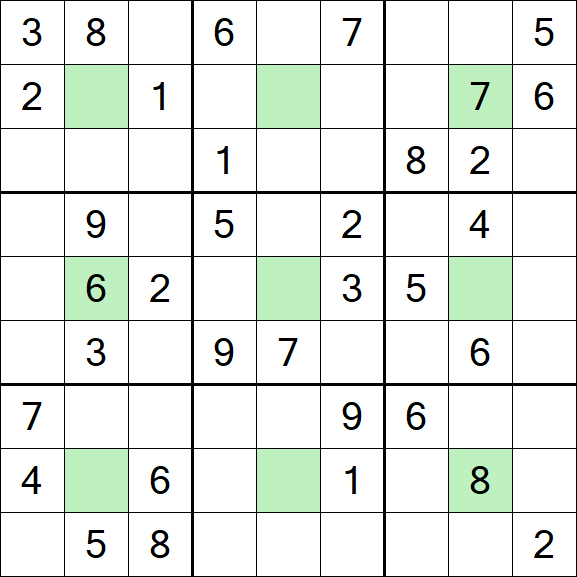 Center Dot Sudoku - Mittel