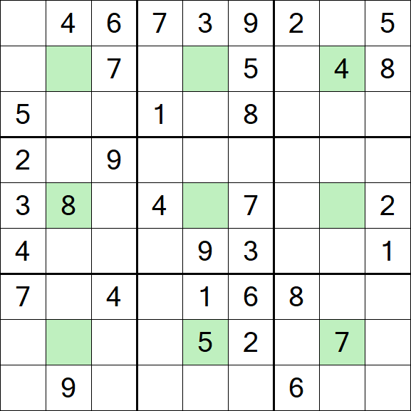 Center Dot Sudoku - Mittel
