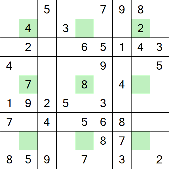 Center Dot Sudoku - Mittel