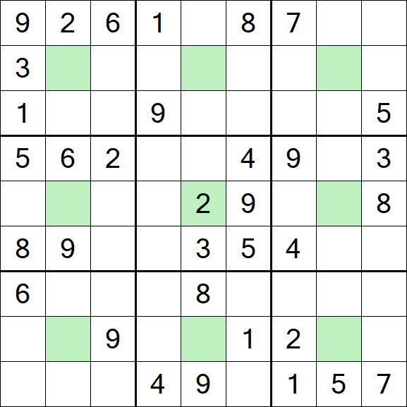Center Dot Sudoku - Mittel