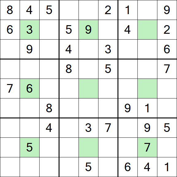 Center Dot Sudoku - Mittel
