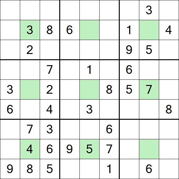 Center Dot Sudoku - Mittel