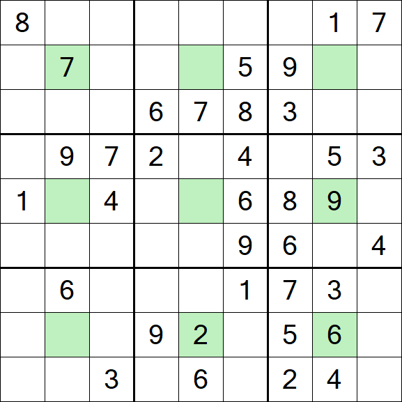 Center Dot Sudoku - Mittel
