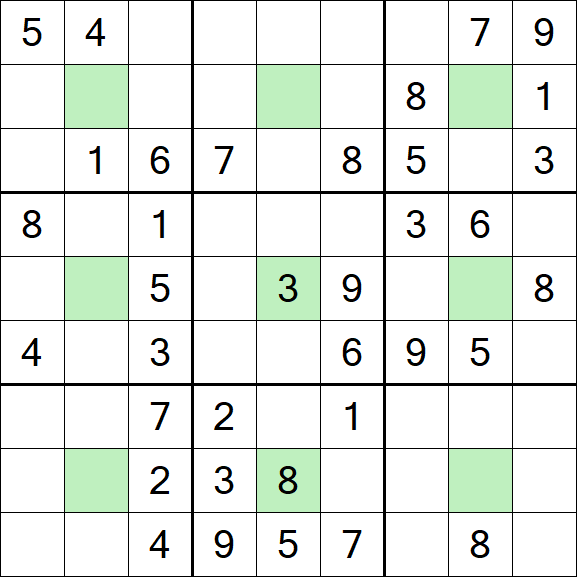 Center Dot Sudoku - Medio