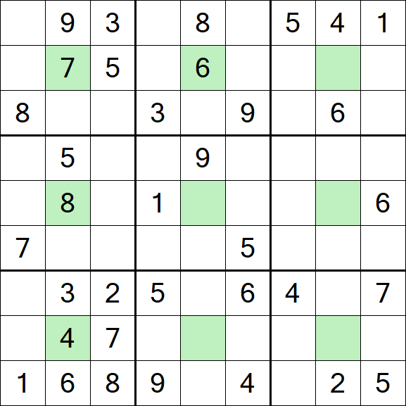 Center Dot Sudoku - Medio