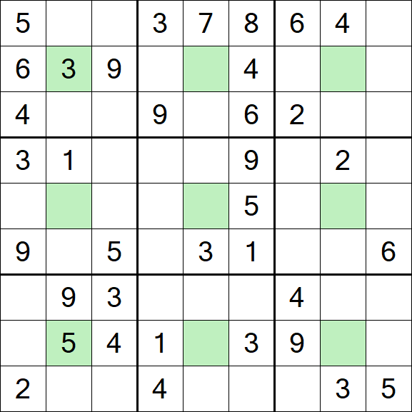 Center Dot Sudoku - Medium