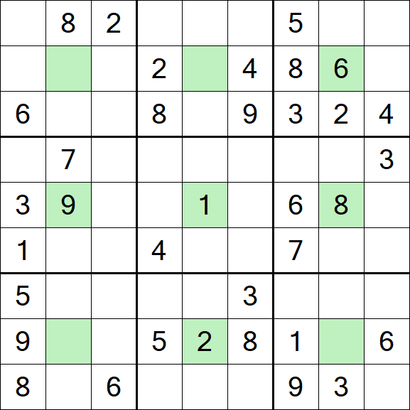 Center Dot Sudoku - Mittel