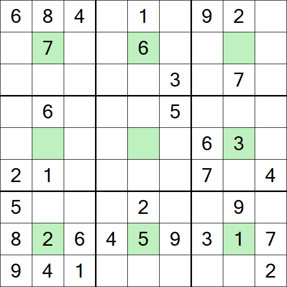 Center Dot Sudoku - Mittel