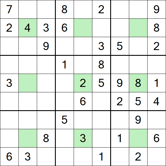 Center Dot Sudoku - Mittel
