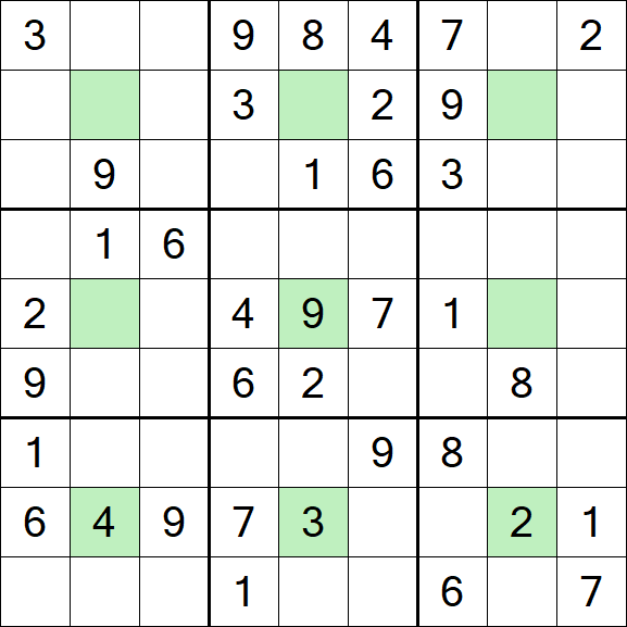 Center Dot Sudoku - Mittel