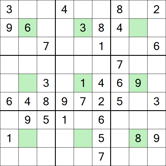 Center Dot Sudoku - Mittel