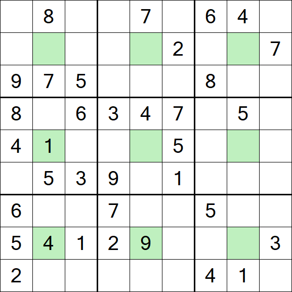 Center Dot Sudoku - Mittel