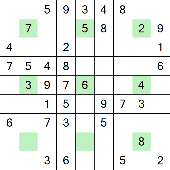 Center Dot Sudoku - Medio