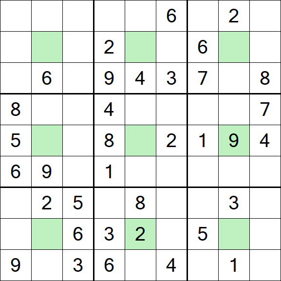 Center Dot Sudoku - Mittel