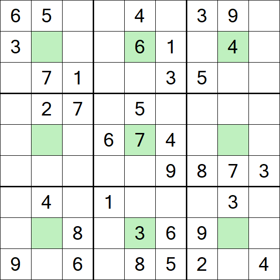 Center Dot Sudoku - Medio