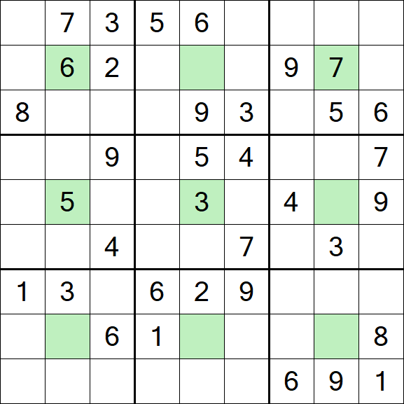 Center Dot Sudoku - Medium