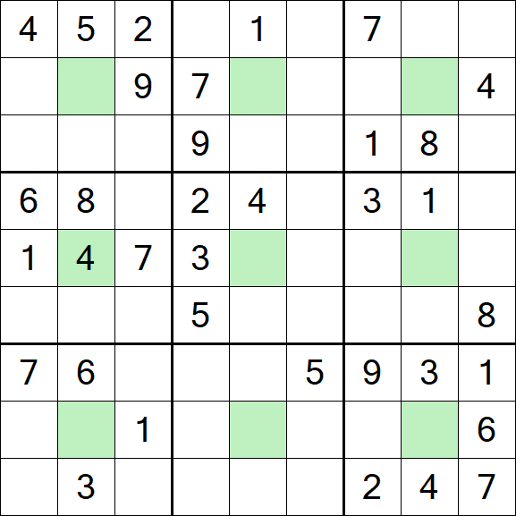 Center Dot Sudoku - Medio