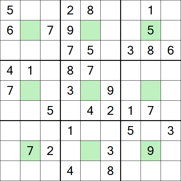 Center Dot Sudoku - Medio