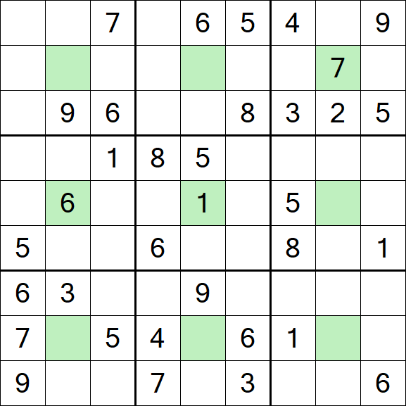 Center Dot Sudoku - Mittel