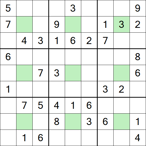 Center Dot Sudoku - Mittel