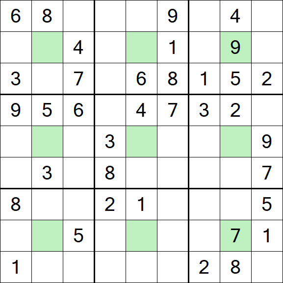 Center Dot Sudoku - Medium