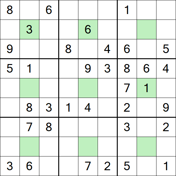 Center Dot Sudoku - Medium