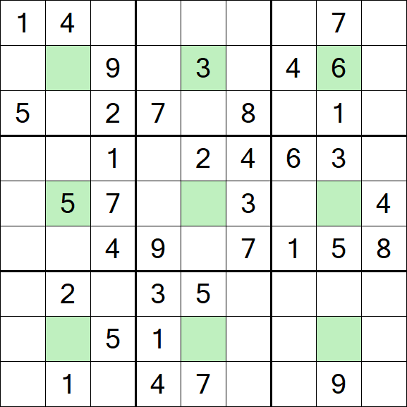 Center Dot Sudoku - Medium