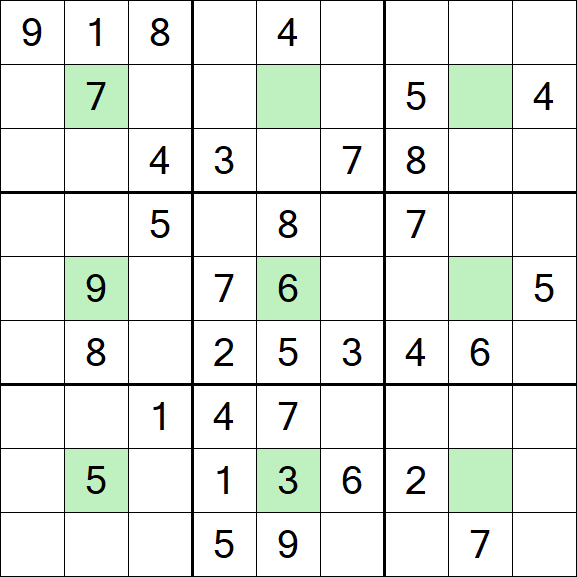 Center Dot Sudoku - Medium