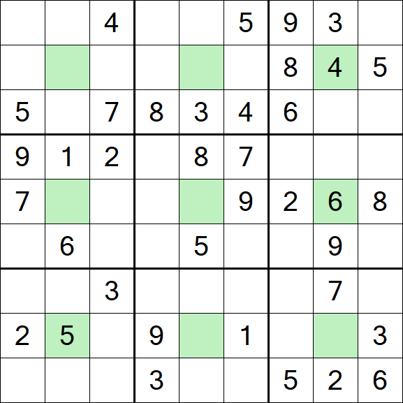 Center Dot Sudoku - Medium