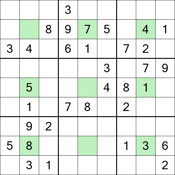 Center Dot Sudoku - Medium