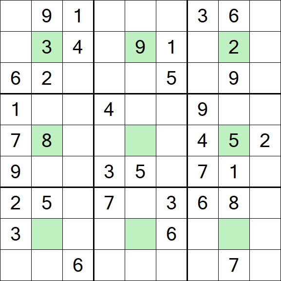 Center Dot Sudoku - Medium