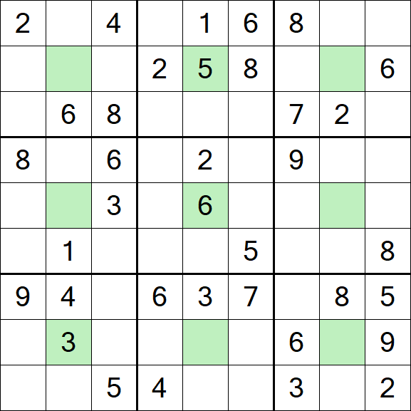 Center Dot Sudoku - Medium