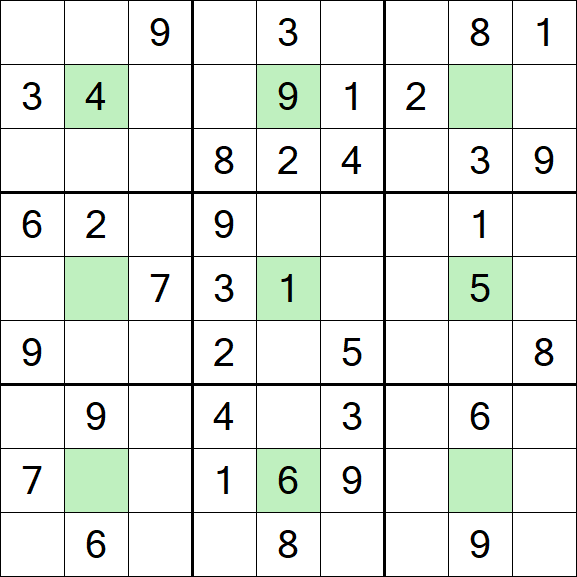 Center Dot Sudoku - Medium